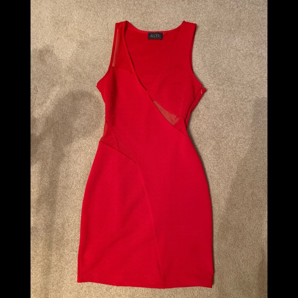 ASTR red mini dress